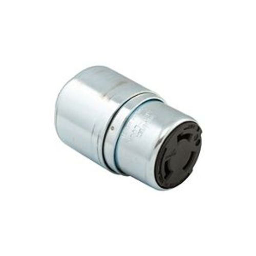 Main product image of Locking Connector, #10-6Awg, 50A, Industrial, 600 Vac, 250Vdc, Back Wiring, Steel,Armored, 3764