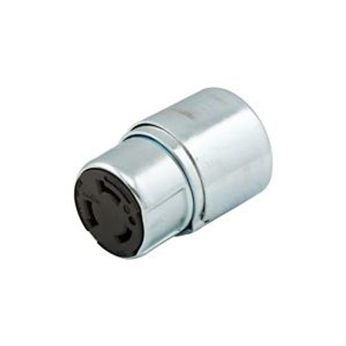 Main product image of Locking Connector, #10-6Awg, 50A, Industrial, 600 Vac, 250Vdc, Back Wiring, Steel,Armored, 3764