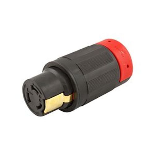 Main product image of Locking Connector, #10-6Awg 50A, 600 Vac, 250Vdc, Black, Red, Pro Grip, 3-Pole, 4-Wire, 3764EX