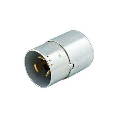 Main product image of Locking Plug, #10-6Awg, 50A, Industrial, 600 Vac, 250Vdc, Back Wiring, Steel,Armored, 3765
