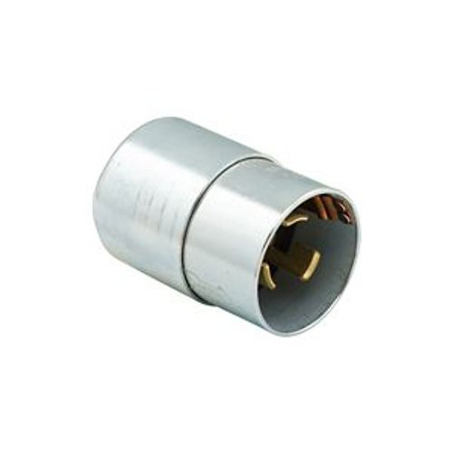 Main product image of Locking Plug, #10-6Awg, 50A, Industrial, 600 Vac, 250Vdc, Back Wiring, Steel,Armored, 3765