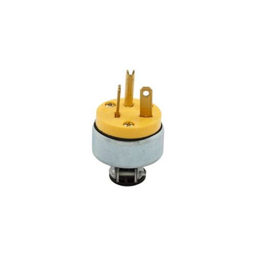 Main product image of Straight Blade Plug, #18-12 Awg 20A, 250V, Armored Vinyl, 6-20P, 2-Pole 3-Wire, 0.25-0.63", 3809-SP