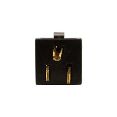 Main product image of Panel Mount/Snap-In Plug, #14-12 Awg, 15A, Snap-In, Panel, 125V, Solder Connect, Black, Solder, 4049BK-BU