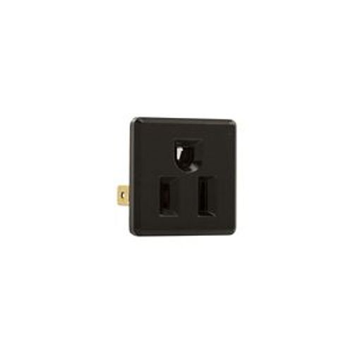 Main product image of Panel Mount/Snap-In Single Receptacle, #14-12 Awg 15A, Snap-In, Panel, 125V, Quick Connect, 4067-01BK-BU