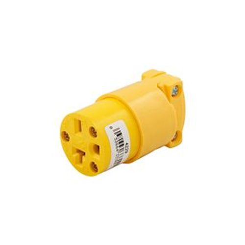 Main product image of Arrow Hart Straight Blade Connector, #18-12 Awg 20A, 250V, 6-20R, 2-Pole 3-Wire, Screw, 4229-BOX