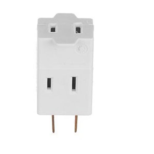 Main product image of 3 Outlet Cube Tap, Single Receptacle To 3 Outlets, Polarized, 15A, 125V, White, 1-15R, 4400W-BOX