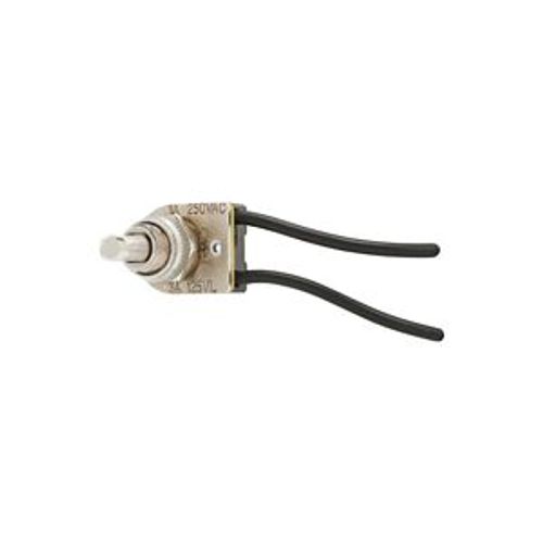 Main product image of Commercial Switch, Switch, 1A, 3A, 125/250V, Push Button, Nickel, Canopy, Polycarbonate, 1-Pole, 449NP-BOX