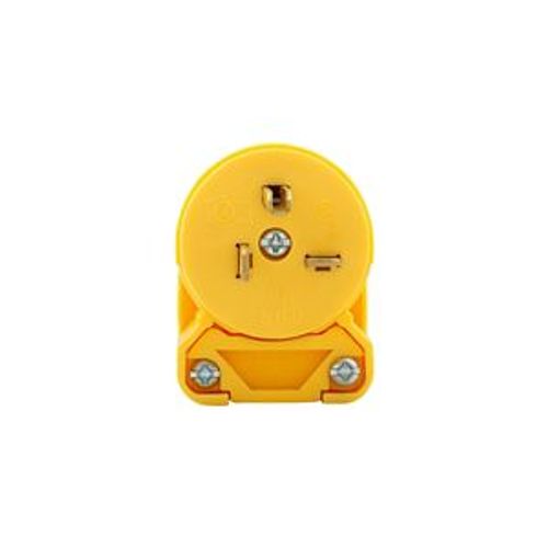 Main product image of Arrow Hart Straight Blade Angled Plug, #18-12 Awg 20A, 250V, 6-20P, 2-Pole 3-Wire, 4509AN-BOX