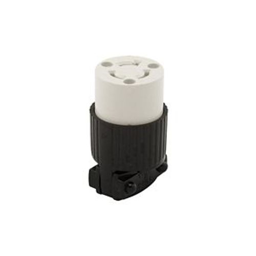 Main product image of Safety Grip Locking Connector, 15A, Commercial, 250V, Back Wiring, Black, White, L6-15, 4579