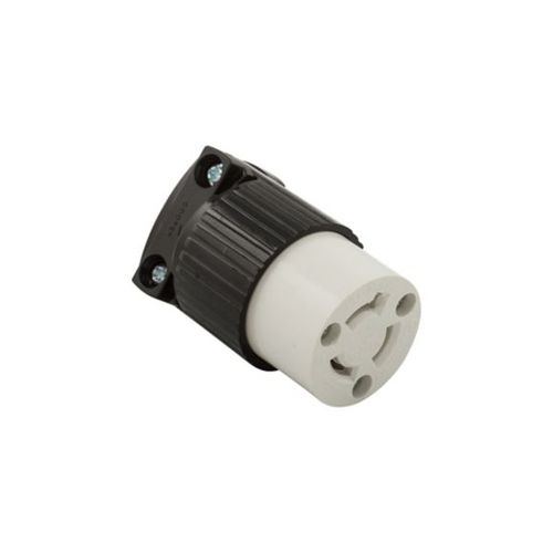 Main product image of Safety Grip Locking Connector, 15A, Commercial, 250V, Back Wiring, Black, White, L6-15, 4579