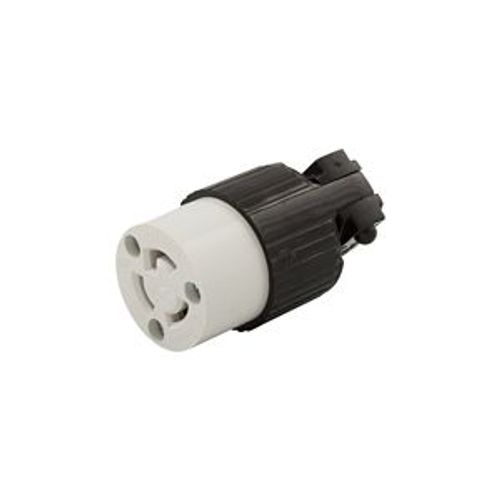 Main product image of Safety Grip Locking Connector, #16-12 Awg, 15A, Commercial, 125V, Back Wiring, Black, White, 4729