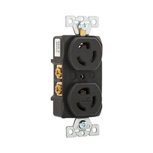 Main product image of Safety Grip Locking Receptacle, #14-10 Awg, 15A, Industrial, 277V, Back And Side Wiring, Black, 4750