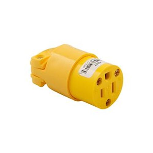Main product image of Arrow Hart Straight Blade Connector, #18-12 Awg 15A, 125V, Black, Vinyl, 2-Pole 3-Wire, 4887BK-BOX