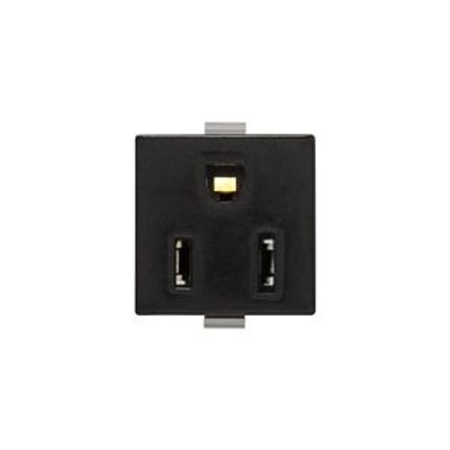 Main product image of Panel Mount/Snap-In Single Receptacle, #14-12 Awg 15A, Snap-In, Panel 125V, Bulk, 49W-BU