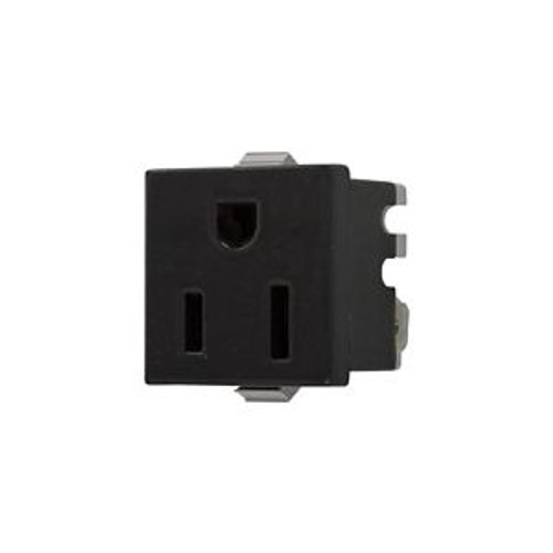 Main product image of Panel Mount/Snap-In Single Receptacle, #14-12 Awg 15A, Snap-In, Panel 125V, Bulk, 49W-BU