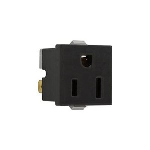 Main product image of Panel Mount/Snap-In Single Receptacle, #14-12 Awg 15A, Snap-In, Panel 125V, Bulk, 49W-BU