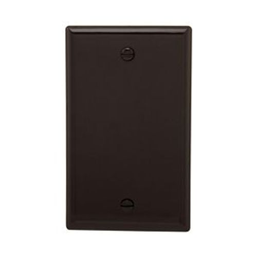 Main product image of Blank Wallplate, Brown, Blank Cutout, Nylon, Single- Gang, Standard, Ed Box, 5129B-BOX