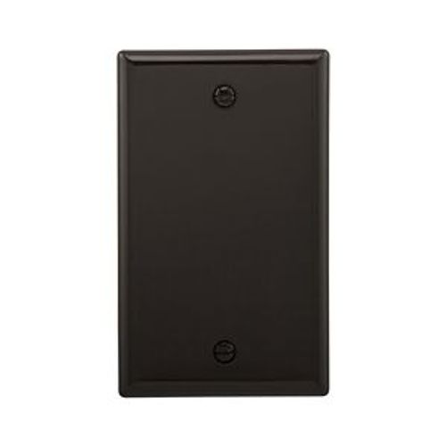 Main product image of Blank Wallplate, Black, Blank Cutout, Nylon, Single- Gang, Standard, 5129BK