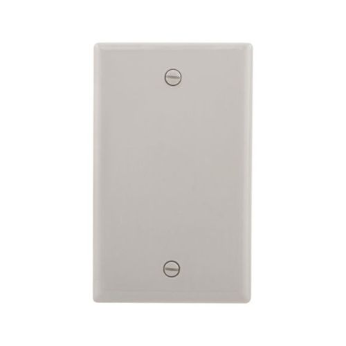 Main product image of Blank Wallplate, Gray, Blank Cutout, Nylon, Single- Gang, Standard, Ed Box, 5129GY-BOX