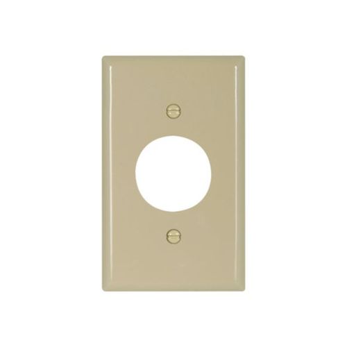 Main product image of Single Receptacle Wallplate, Ivory, 1.406" Hole Cutout, Nylon, Single- Gang, Standard, 5131V-BOX