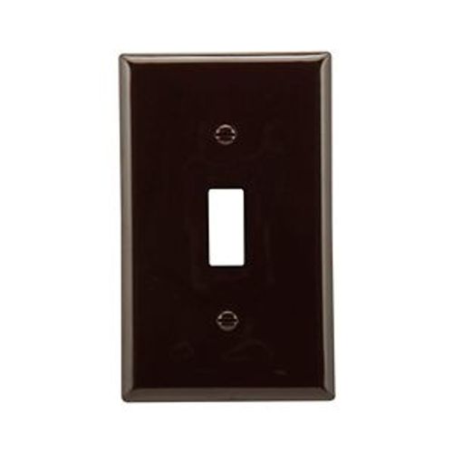 Main product image of Toggle Wallplate, Brown, Toggle Cutout, Nylon, Single- Gang, Standard, Ed Box, 5134B-BOX