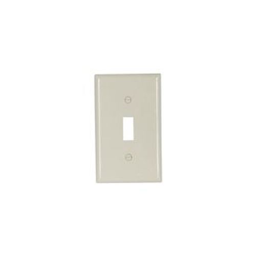 Main product image of Standard Size Toggle Switch Wallplate, Light Almond, Toggle, Nylon, 1, Standard, 5134LA