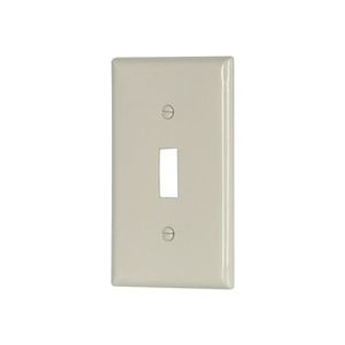 Main product image of Standard Size Toggle Switch Wallplate, Light Almond, Toggle, Nylon, 1, Standard, 5134LA