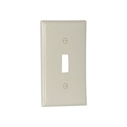 Main product image of Standard Size Toggle Switch Wallplate, Light Almond, Toggle, Nylon, 1, Standard, 5134LA
