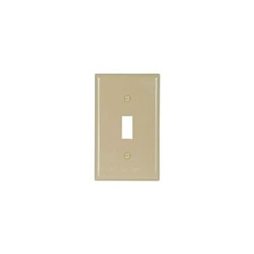 Main product image of Standard Size Toggle Switch Wallplate, Ivory, Toggle, Nylon, 1, Standard, 5134V