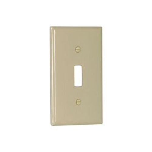 Main product image of Standard Size Toggle Switch Wallplate, Ivory, Toggle, Nylon, 1, Standard, 5134V