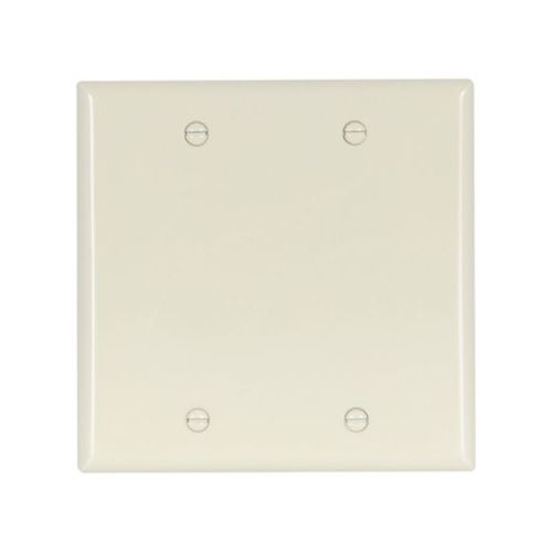 Main product image of Blank Wallplate, Lt. Almond, Blank Cutout, Nylon, Two- Gang, Standard, 5137LA