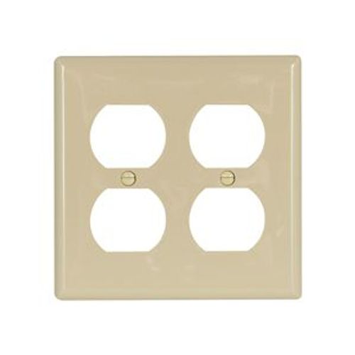 Main product image of Duplex Receptacle Wallplate, Ivory, Duplex Receptacle Cutout, Nylon, 2- Gang, Standard, Ed Box, 5150V-BOX