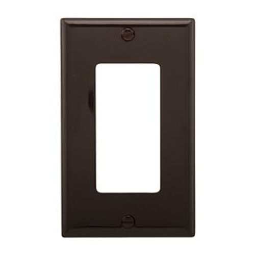 Main product image of Decorator / Gfci Wallplate, Brown, Decorator Cutout, Nylon, Single- Gang, Standard, Ed Box, 5151B-BOX