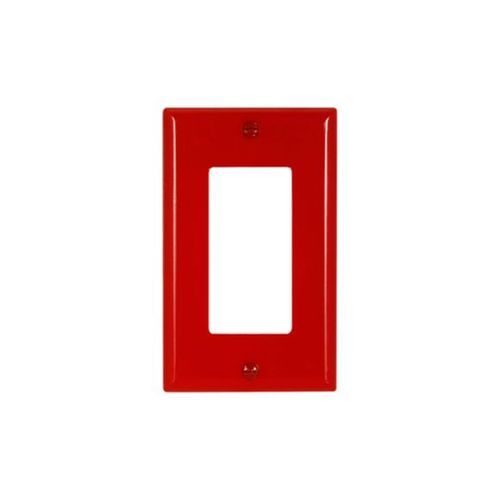 Main product image of Decorator / Gfci Wallplate, Red, Decorator Cutout, Nylon, Single- Gang, Standard, 5151RD