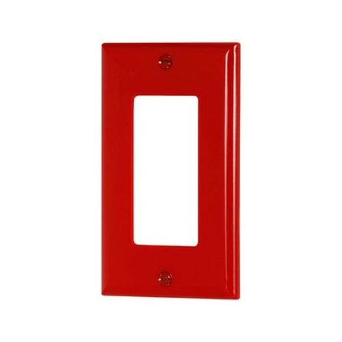 Main product image of Decorator / Gfci Wallplate, Red, Decorator Cutout, Nylon, Single- Gang, Standard, 5151RD
