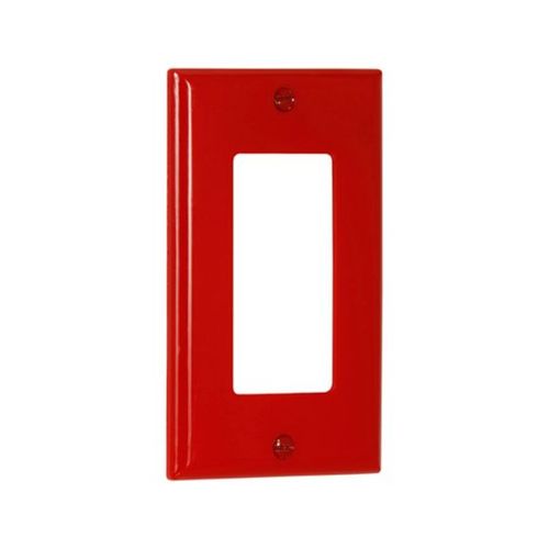 Main product image of Decorator / Gfci Wallplate, Red, Decorator Cutout, Nylon, Single- Gang, Standard, 5151RD