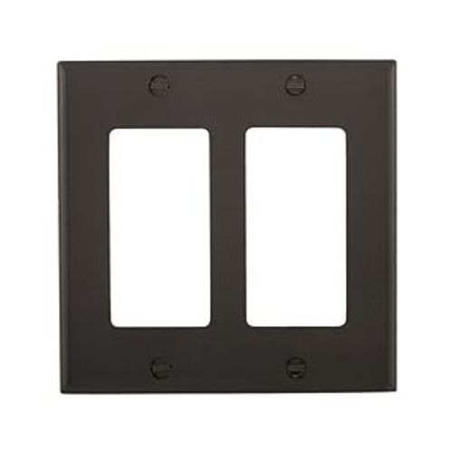 Main product image of Decorator / Gfci Wallplate, Black, Decorator Cutout, Nylon, Two- Gang, Standard, 5152BK