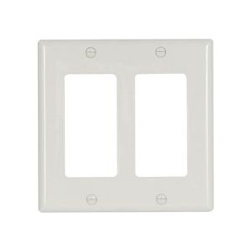 Main product image of Decorator / Gfci Wallplate, White, Decorator Cutout, Nylon, Two- Gang, Standard, Ed Box, 5152W-BOX