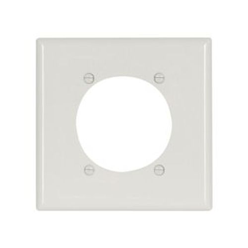 Main product image of Power Outlet And Locking Wallplate, White, 2.47" Hole Cutout, Nylon, 2- Gang, 5169W-BOX