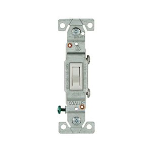 Main product image of Toggle Switch, #14-10 Awg 15A, 120V, Side Wire, Load Type: Motor Control, Fan, 1-Pole, 5221-7W-BU