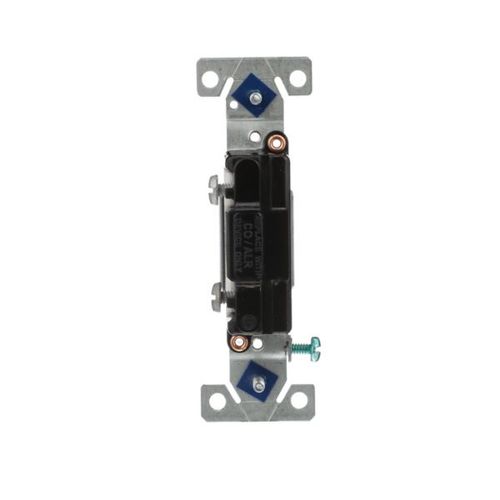 Main product image of Toggle Switch, #14-10 Awg 15A, 120V, Side Wire, Load Type: Motor Control, Fan, 1-Pole, 5221-7W-BU