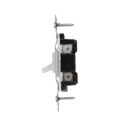 Main product image of Toggle Switch, #14-10 Awg 15A, 120V, Side Wire, Load Type: Motor Control, Fan, 1-Pole, 5221-7W-BU