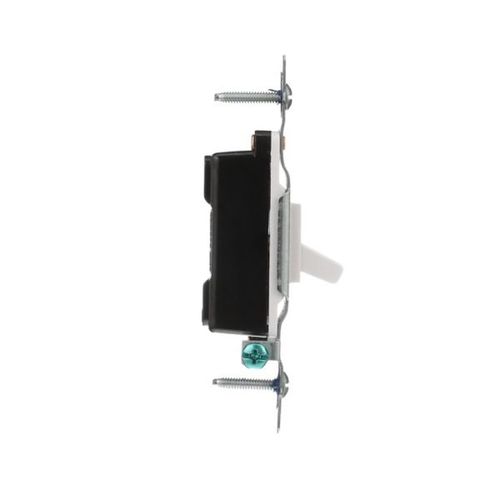 Main product image of Toggle Switch, #14-10 Awg 15A, 120V, Side Wire, Load Type: Motor Control, Fan, 1-Pole, 5221-7W-BU