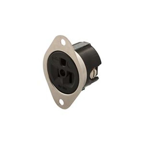 Main product image of Arrow Hart Flanged Outlet, #14 Awg, 15A, Industrial, 125V, Side Wire, Steel, Brass, 5246