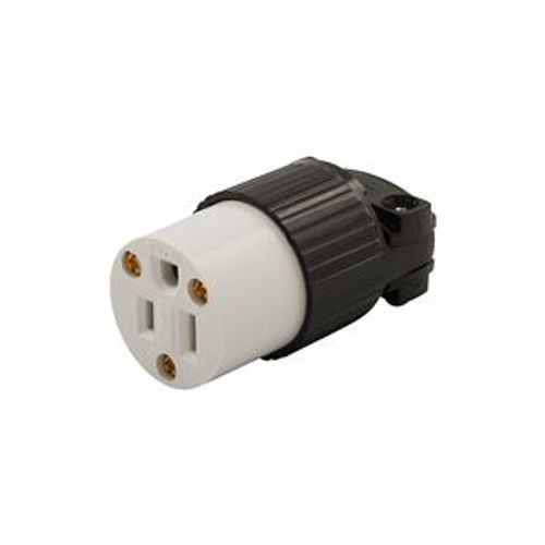 Main product image of Arrow Hart Ultra Grip Straight Blade Connector, #18-12 Awg, 15A, Industrial, 125V, Back Wire, 5269