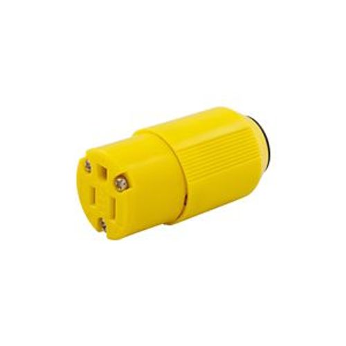 Main product image of Arrow Hart Corrosion Resistant Straight Blade Connector, #18-12 Awg 15A 125V, 2-Pole 3-Wire, 5269NCR