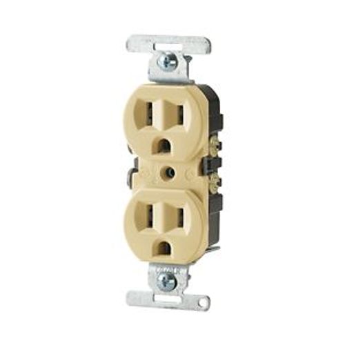 Main product image of Residential Grade Duplex Receptacle, #10 Awg, 15A, Flush, 125V, Side Wire, Ivory, Duplex, 5270V-BU