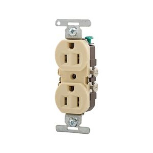 Main product image of Residential Grade Duplex Receptacle, #10 Awg 15A, 125V, Side Wire, Ivory, Duplex, Retail Box, 5270V-SP
