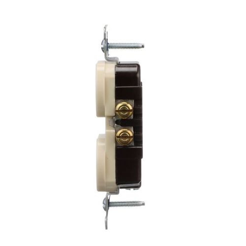 Main product image of Residential Grade Duplex Receptacle, #10 Awg 15A, 125V, Side Wire, Ivory, Duplex, Retail Box, 5270V-SP