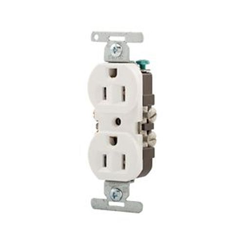 Main product image of Residential Grade Duplex Receptacle, #10 Awg 15A, 125V, Side Wire, White, Duplex, Retail Box, 5270W-SP